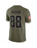 Mike Gesicki Miami Dolphins Nike 2022 Salute To Service Limited Jersey - Olive