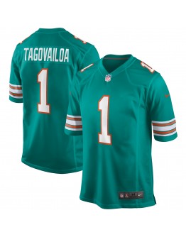 Tua Tagovailoa Miami Dolphins Nike Alternate Game Jersey - Aqua