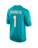 Tua Tagovailoa Miami Dolphins Nike Game Jersey - Aqua