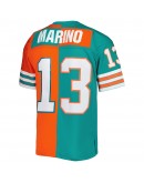 Dan Marino Miami Dolphins Mitchell & Ness 1984 Split Legacy Replica Jersey - Aqua/Orange