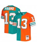 Dan Marino Miami Dolphins Mitchell & Ness 1984 Split Legacy Replica Jersey - Aqua/Orange