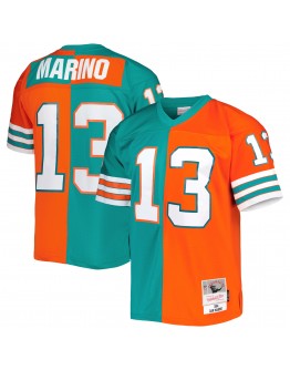 Dan Marino Miami Dolphins Mitchell & Ness 1984 Split Legacy Replica Jersey - Aqua/Orange