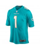 Tua Tagovailoa Miami Dolphins Nike Game Jersey - Aqua