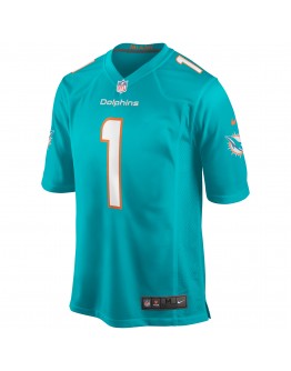 Tua Tagovailoa Miami Dolphins Nike Game Jersey - Aqua