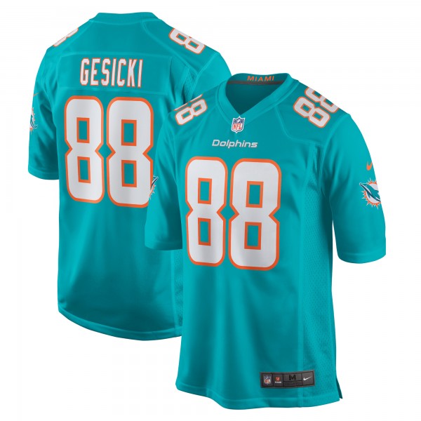 Mike Gesicki Miami Dolphins Nike Game Player Jersey - Aqua