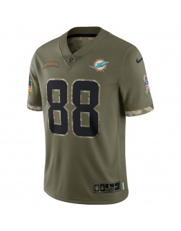 Mike Gesicki Miami Dolphins Nike 2022 Salute To Service Limited Jersey - Olive