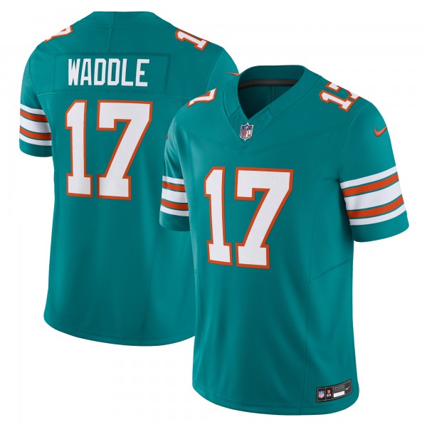 Jaylen Waddle Miami Dolphins Nike Vapor F.U.S.E. Limited Jersey - Aqua