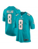 Jevon Holland Miami Dolphins Nike Game Player Jersey - Aqua