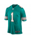 Tua Tagovailoa Miami Dolphins Nike Alternate Game Jersey - Aqua