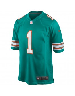 Tua Tagovailoa Miami Dolphins Nike Alternate Game Jersey - Aqua