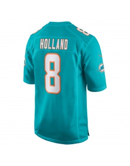 Jevon Holland Miami Dolphins Nike Game Player Jersey - Aqua