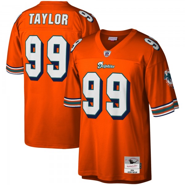 Jason Taylor Miami Dolphins Mitchell & Ness 2004 Legacy Replica Jersey - Orange