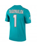 Tua Tagovailoa Miami Dolphins Nike Legend Jersey - Aqua