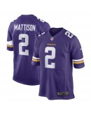 Alexander Mattison Minnesota Vikings Nike Game Player Jersey - Purple