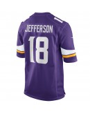 Justin Jefferson Minnesota Vikings Nike Player Game Jersey - Purple