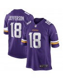 Justin Jefferson Minnesota Vikings Nike Player Game Jersey - Purple