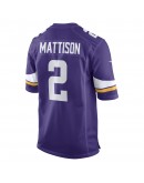 Alexander Mattison Minnesota Vikings Nike Game Player Jersey - Purple