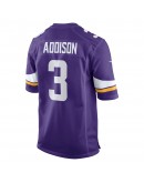 Jordan Addison Minnesota Vikings Nike 2023 NFL Draft First Round Pick Game Jersey - Purple