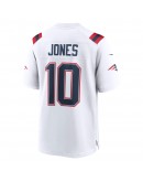 Mac Jones New England Patriots Nike Player Game Jersey - White