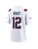 Tom Brady New England Patriots Nike Retired Game Jersey - White