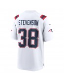 Rhamondre Stevenson New England Patriots Nike Game Player Jersey - White