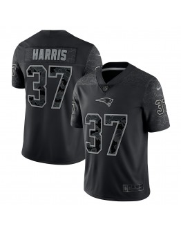 Damien Harris New England Patriots Nike RFLCTV Limited Jersey - Black