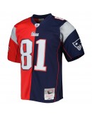 Randy Moss New England Patriots Mitchell & Ness 2007 Split Legacy Replica Jersey - Navy/Red