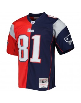 Randy Moss New England Patriots Mitchell & Ness 2007 Split Legacy Replica Jersey - Navy/Red