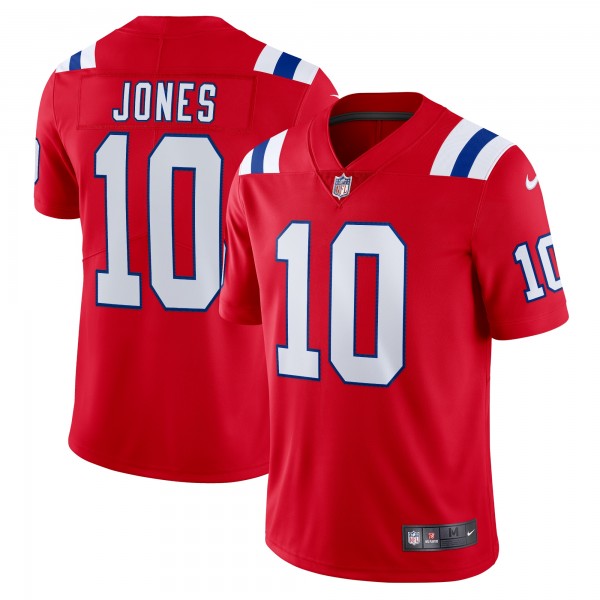 Mac Jones New England Patriots Nike Vapor Limited Jersey - Red