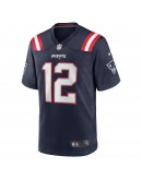 Tom Brady New England Patriots Nike Game Retired Player Jersey - Navy