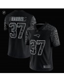 Damien Harris New England Patriots Nike RFLCTV Limited Jersey - Black