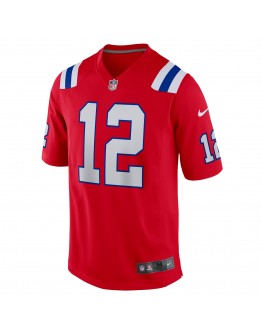 Tom Brady New England Patriots Nike Retired Game Jersey - Red