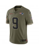 Matthew Judon New England Patriots Nike 2022 Salute To Service Limited Jersey - Olive