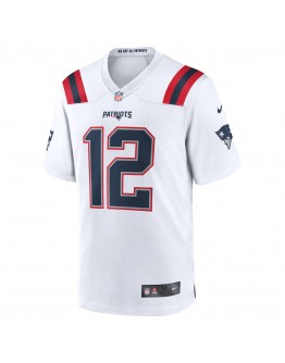 Tom Brady New England Patriots Nike Retired Game Jersey - White