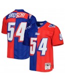 Tedy Bruschi New England Patriots Mitchell & Ness 1996 Split Legacy Replica Jersey - Royal/Red