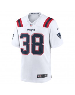 Rhamondre Stevenson New England Patriots Nike Game Player Jersey - White