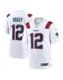 Tom Brady New England Patriots Nike Retired Game Jersey - White