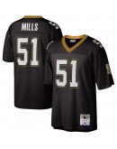 Sam Mills New Orleans Saints Mitchell & Ness 1987 Legacy Replica Jersey - Black