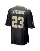 Marshon Lattimore New Orleans Saints Nike Game Jersey - Black