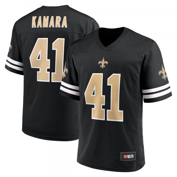 Men's Alvin Kamara Black New Orleans Saints Replica Player Jersey