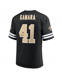 Men's Alvin Kamara Black New Orleans Saints Replica Player Jersey