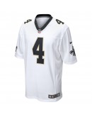 Derek Carr New Orleans Saints Nike Game Player Jersey - White