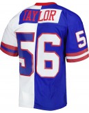 Lawrence Taylor New York Giants Mitchell & Ness 1986 Split Legacy Replica Jersey - Royal/White