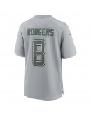 Aaron Rodgers New York Jets Nike Atmosphere Fashion Game Jersey - Heather Gray