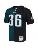 Brian Westbrook Philadelphia Eagles Mitchell & Ness 2004 Split Legacy Replica Jersey - Midnight Green/Black