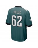 Jason Kelce Philadelphia Eagles Nike Super Bowl LVII Patch Game Jersey - Midnight Green