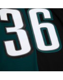 Brian Westbrook Philadelphia Eagles Mitchell & Ness 2004 Split Legacy Replica Jersey - Midnight Green/Black