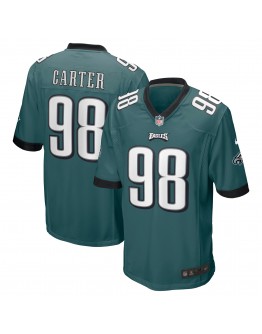 Jalen Carter Philadelphia Eagles Nike 2023 NFL Draft First Round Pick Game Jersey - Midnight Green