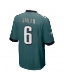 DeVonta Smith Philadelphia Eagles Nike Super Bowl LVII Patch Game Jersey - Midnight Green