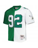 Reggie White Philadelphia Eagles Mitchell & Ness 1990 Split Legacy Replica Jersey - Kelly Green/White